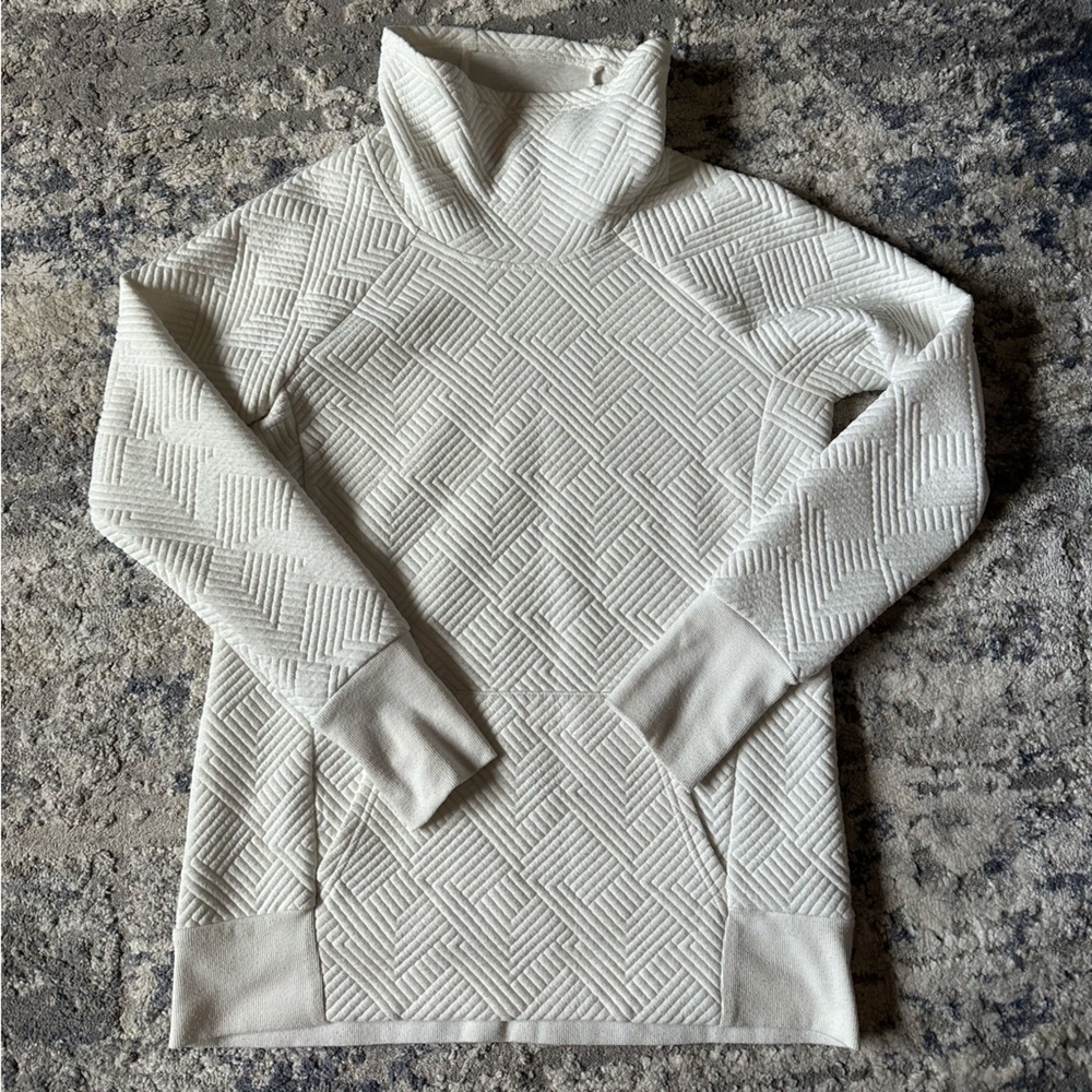 RBX Medium Quilted White Quarter Zip
